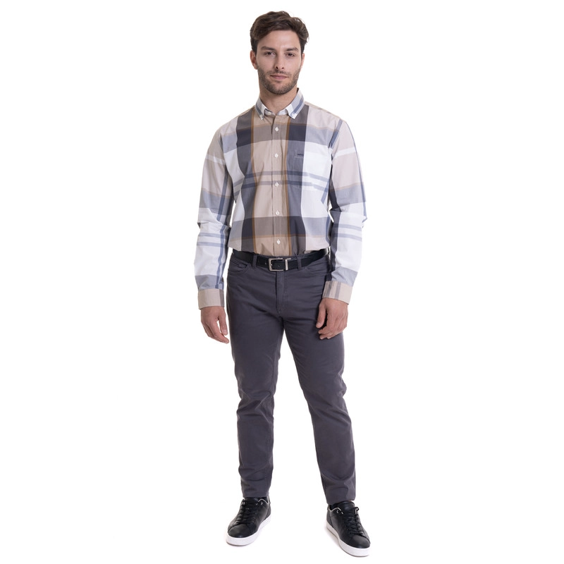 PANTALÓN REGULAR FIT HOMBRE MCGREGOR GRIS OSCURO 5 POCKET SPANDEX - 3