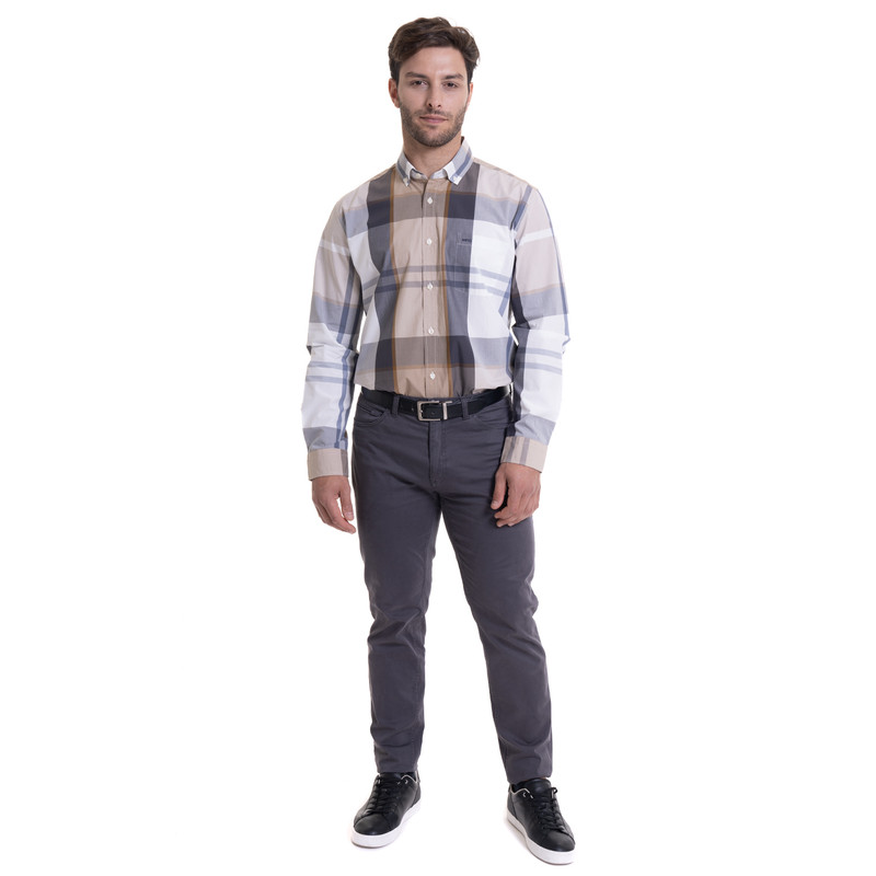 PANTALÓN REGULAR FIT HOMBRE MCGREGOR GRIS OSCURO 5 POCKET SPANDEX - 3