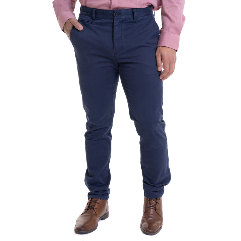 PANTALÓN CHINO SPANDEX AZUL MARINO - 1