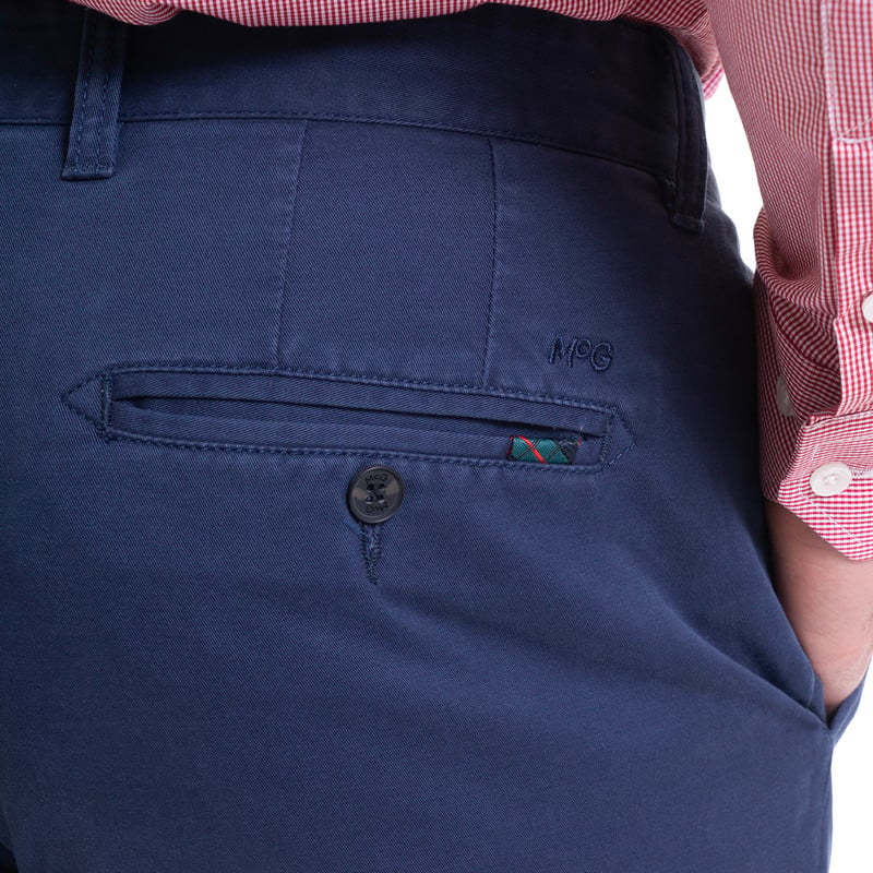 PANTALÓN CHINO SPANDEX AZUL MARINO - 4
