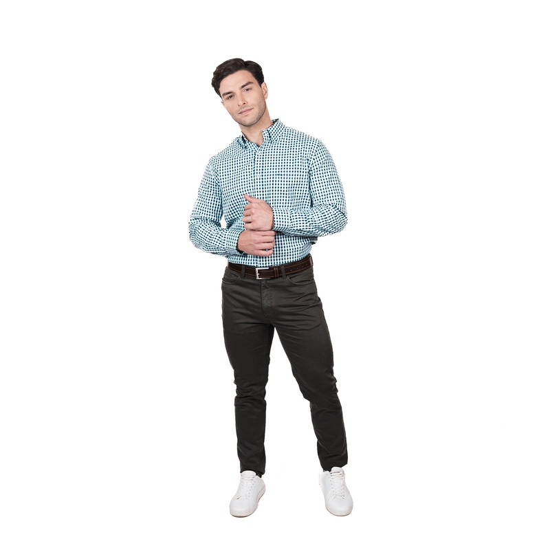 CAMISA BROOKLYN CUADRILLÉ REGULAR FIT | AZUL MARINO - 4