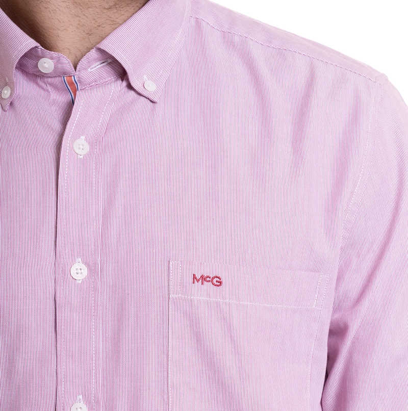 CAMISA MANHATTAN DOBBY COMFORT FIT | ROSADO - 3