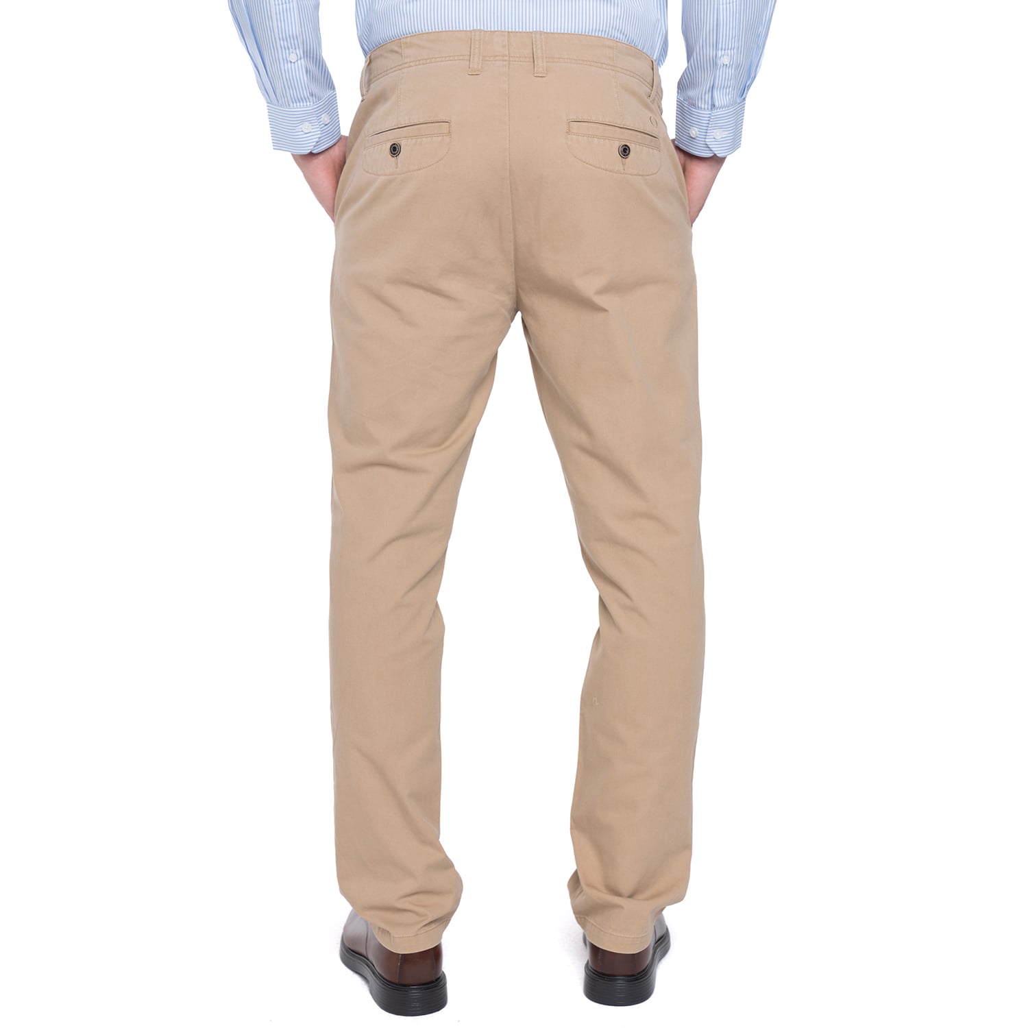 PANTALÓN ALGODÓN REGULAR FIT HOMBRE POTROS BEIGE VERSALLES - 2