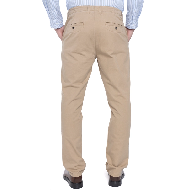 PANTALÓN ALGODÓN REGULAR FIT HOMBRE POTROS BEIGE VERSALLES - 2