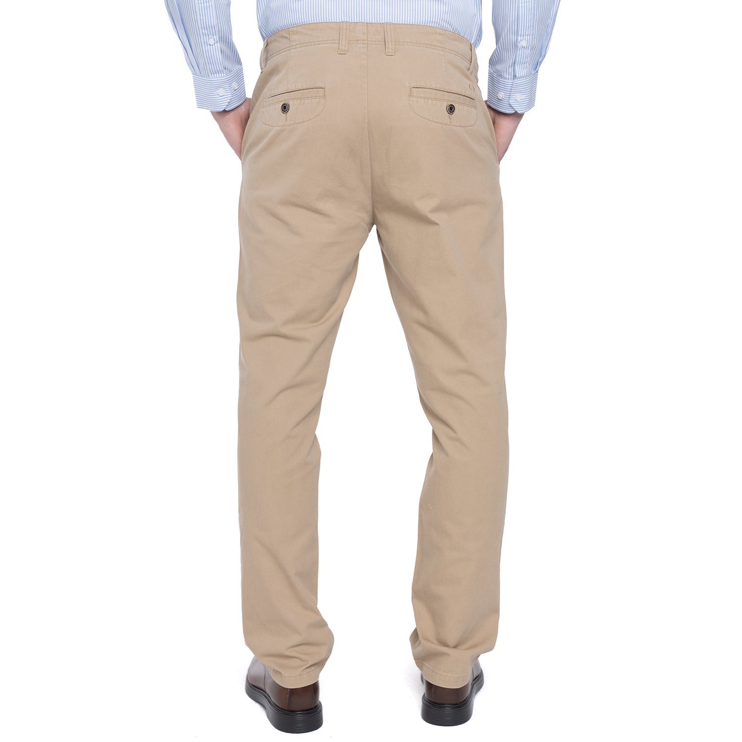 PANTALÓN ALGODÓN REGULAR FIT HOMBRE POTROS BEIGE VERSALLES - 2