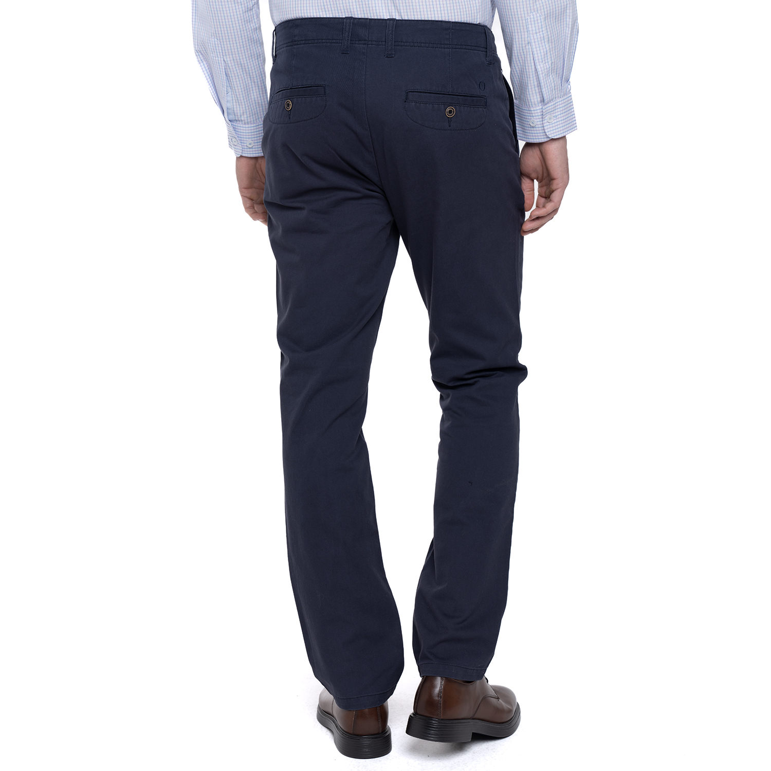 PANTALÓN ALGODÓN REGULAR FIT HOMBRE POTROS AZUL MARINO VERSALLES - 2