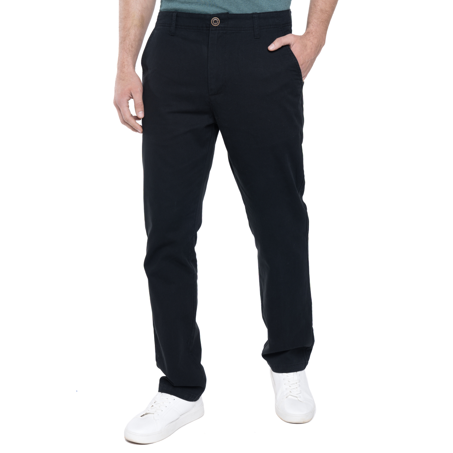 PANTALÓN ALGODÓN REGULAR FIT HOMBRE POTROS NEGRO VERSALLES - 1