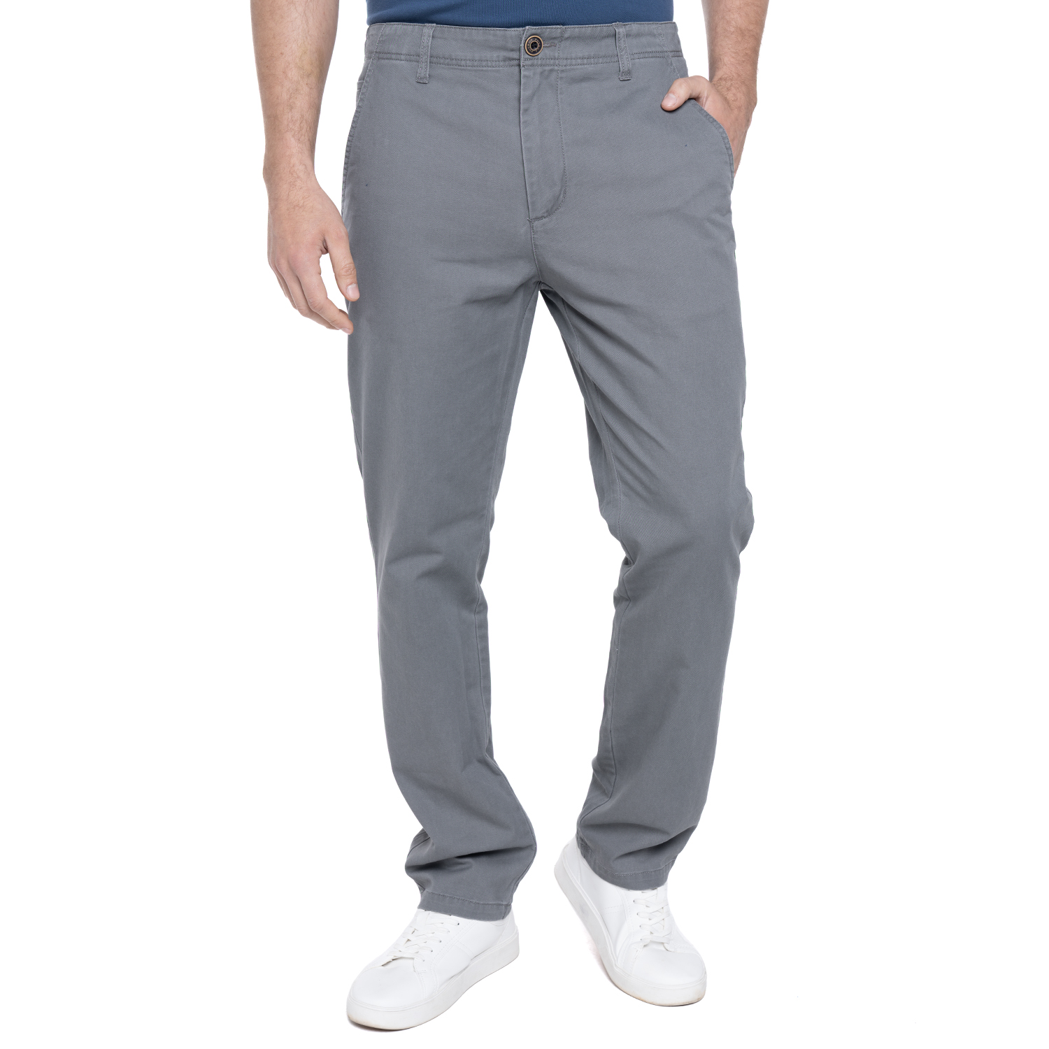 PANTALÓN ALGODÓN REGULAR FIT HOMBRE POTROS GRIS VERSALLES - 1