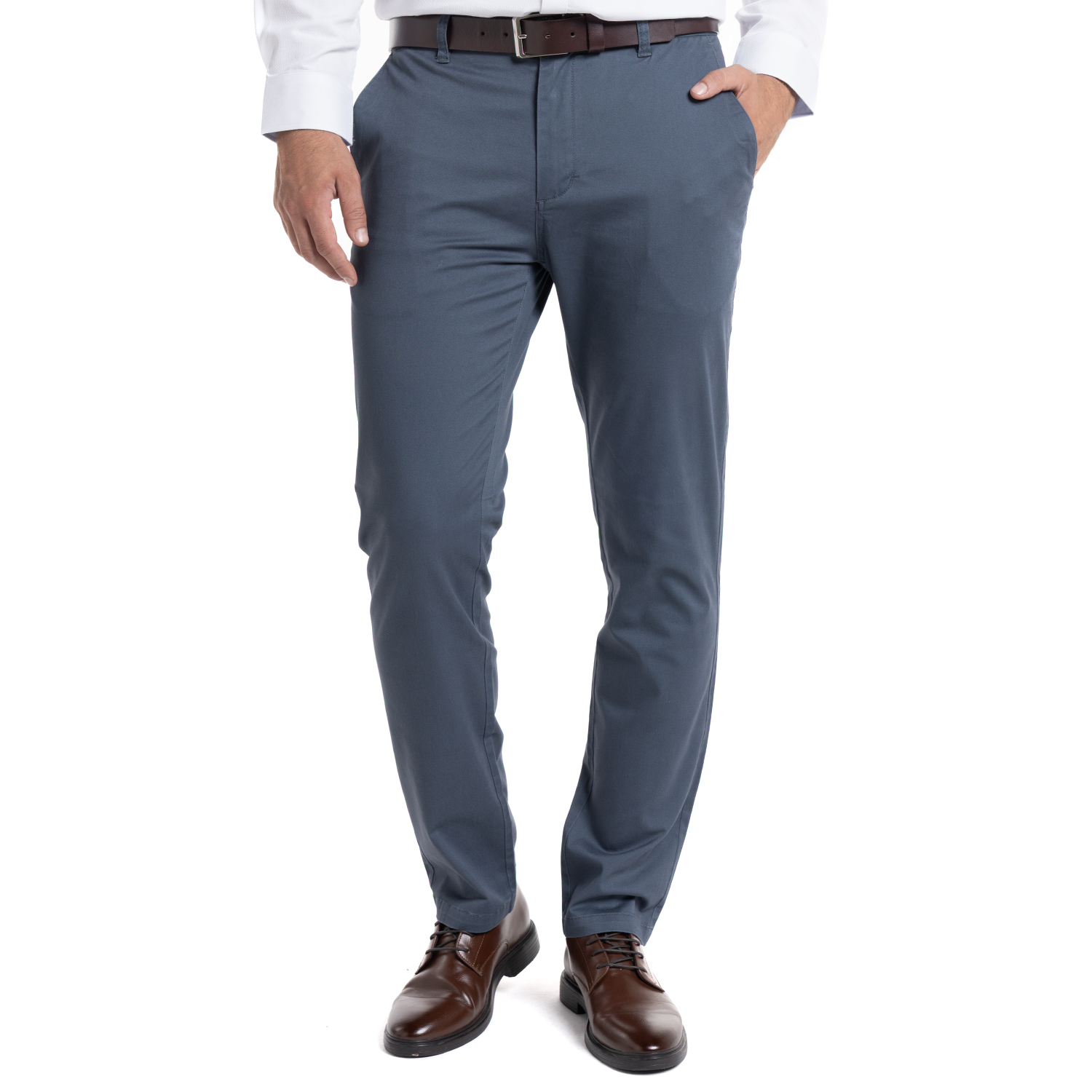 PANTALON CHINO HOMBRE SLIM FIT BUDAPEST | AZUL MARINO - 1