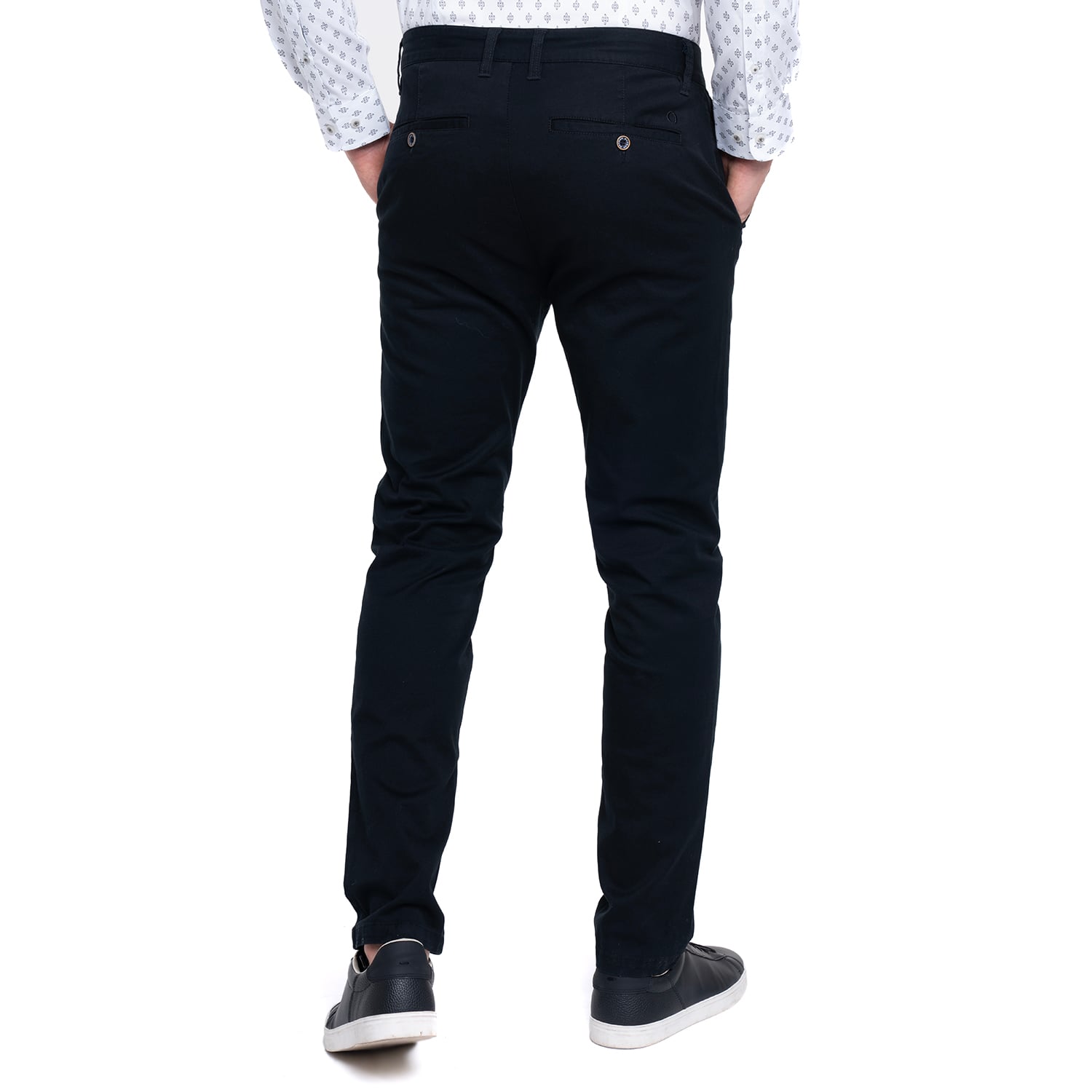 PANTALÓN ALGODÓN SLIM FIT HOMBRE POTROS NEGRO BUDAPEST - 2