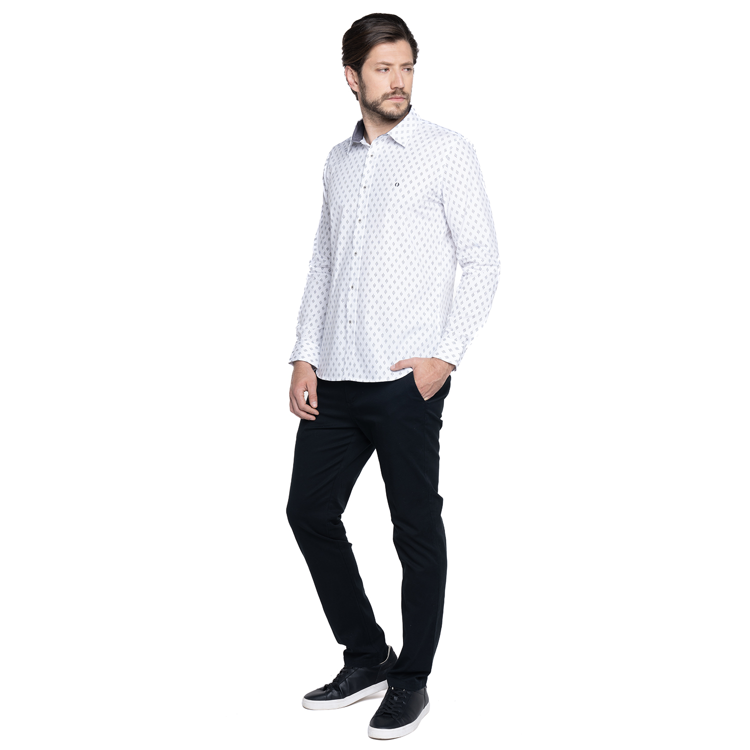 PANTALÓN ALGODÓN SLIM FIT HOMBRE POTROS NEGRO BUDAPEST - 4