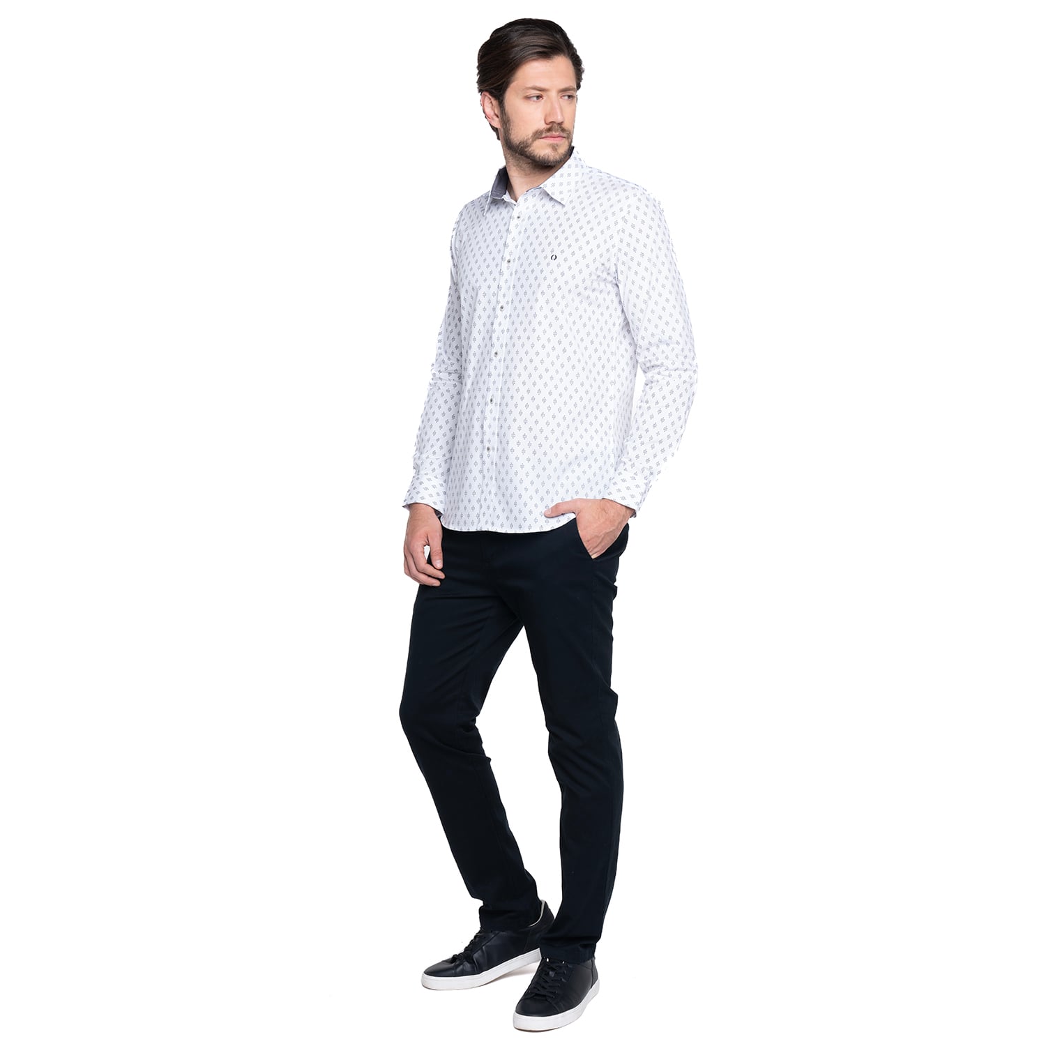 PANTALÓN ALGODÓN SLIM FIT HOMBRE POTROS NEGRO BUDAPEST - 4