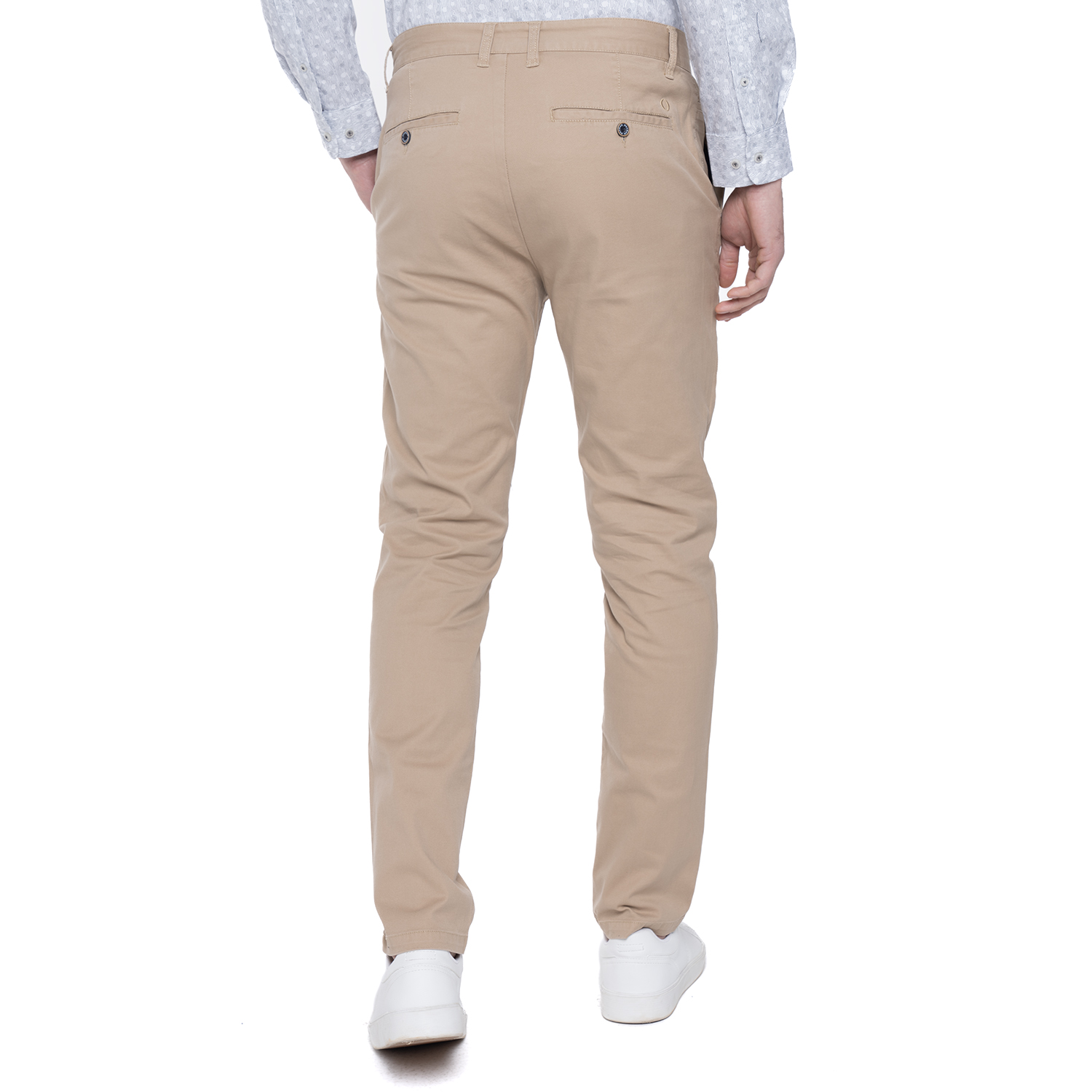 PANTALÓN ALGODÓN SLIM FIT HOMBRE POTROS BEIGE BUDAPEST - 2