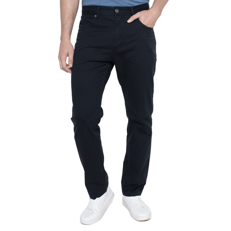 PANTALÓN ALGODÓN SLIM FIT HOMBRE POTROS NEGRO VIENA - 1