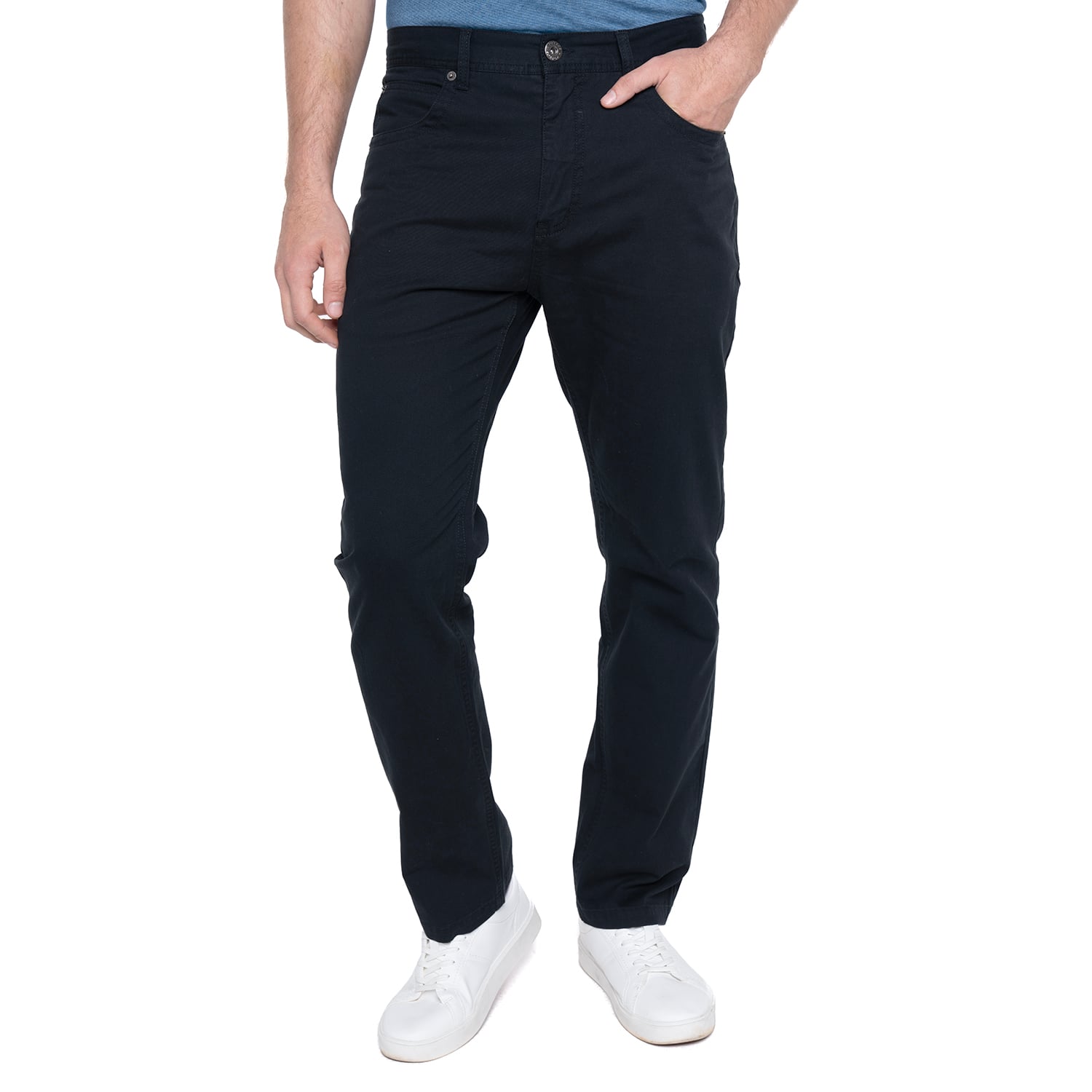PANTALÓN ALGODÓN SLIM FIT HOMBRE POTROS NEGRO VIENA - 1