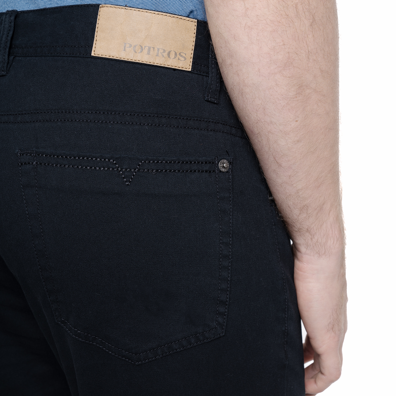 PANTALÓN ALGODÓN SLIM FIT HOMBRE POTROS NEGRO VIENA - 3