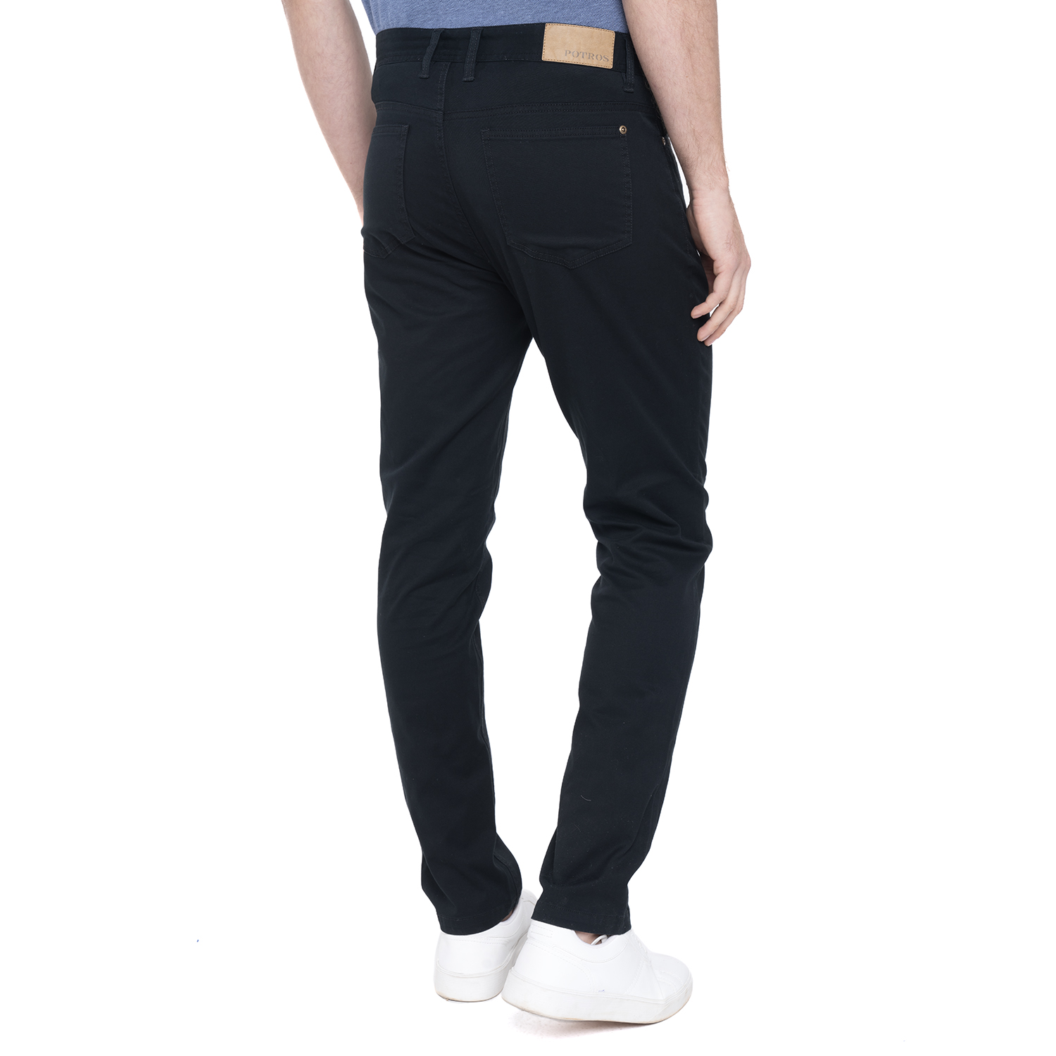 PANTALÓN ALGODÓN SLIM FIT HOMBRE POTROS NEGRO ATENAS - 2