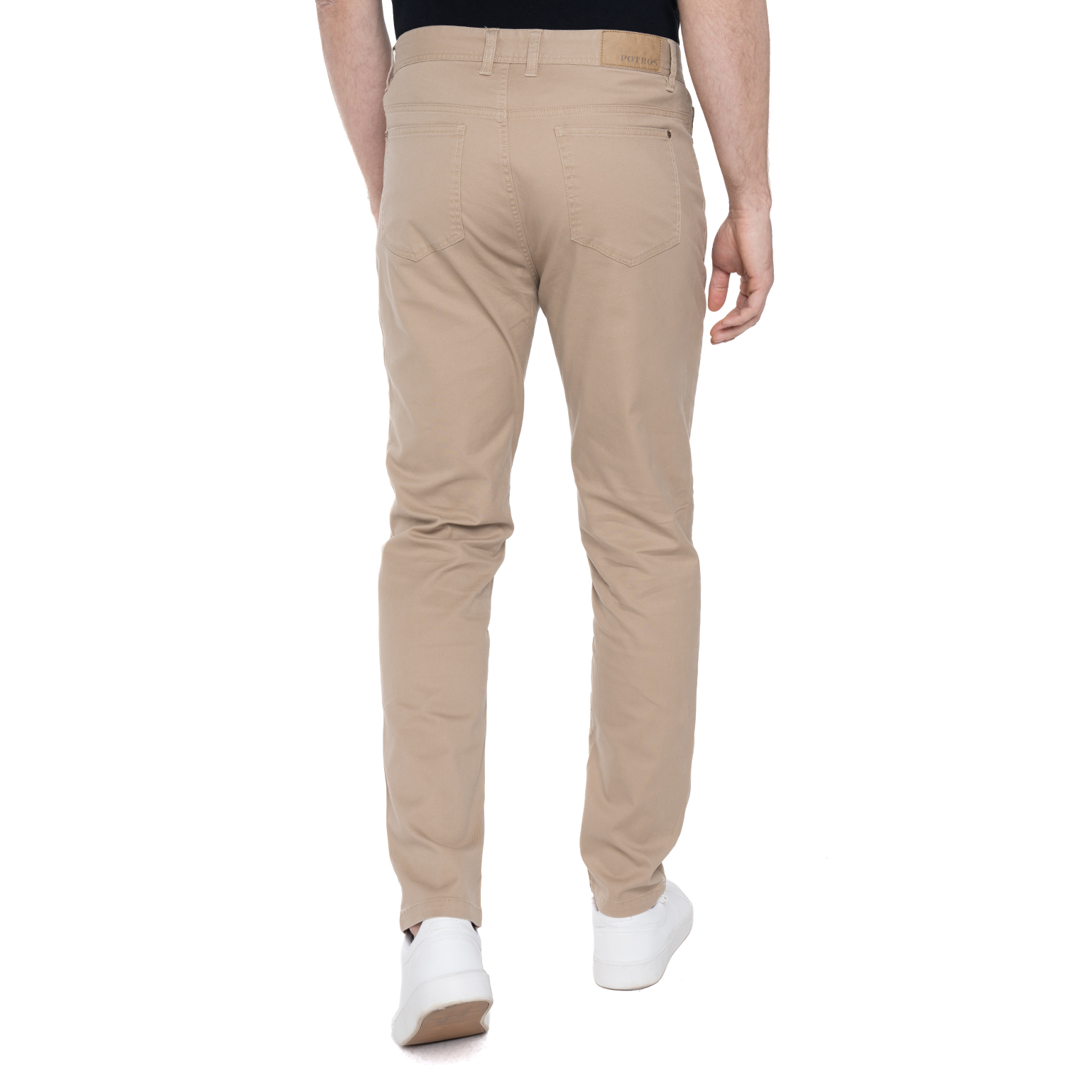 PANTALÓN ALGODÓN SLIM FIT HOMBRE POTROS BEIGE ATENAS - 2