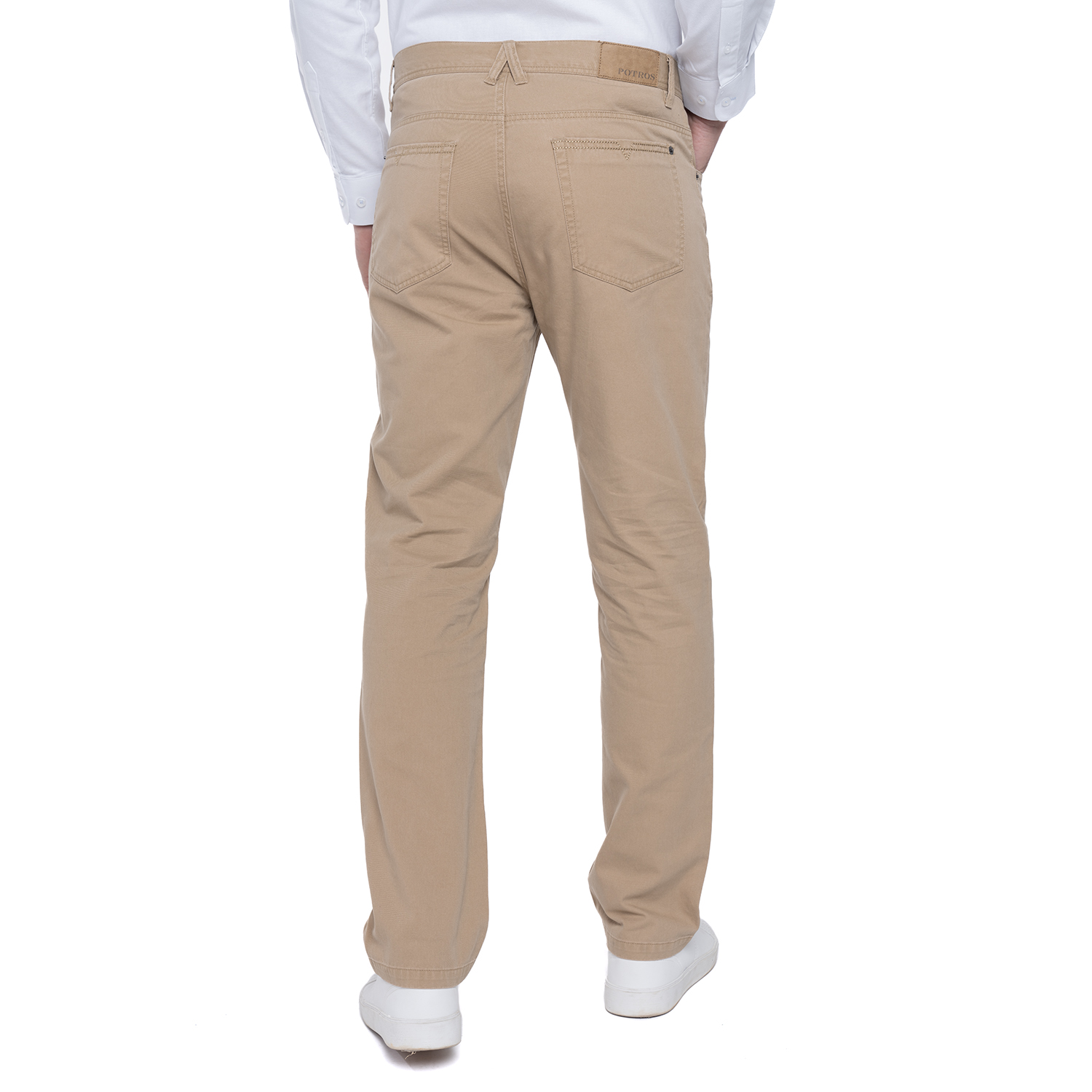 PANTALÓN ALGODÓN SLIM FIT HOMBRE POTROS BEIGE VIENA - 2