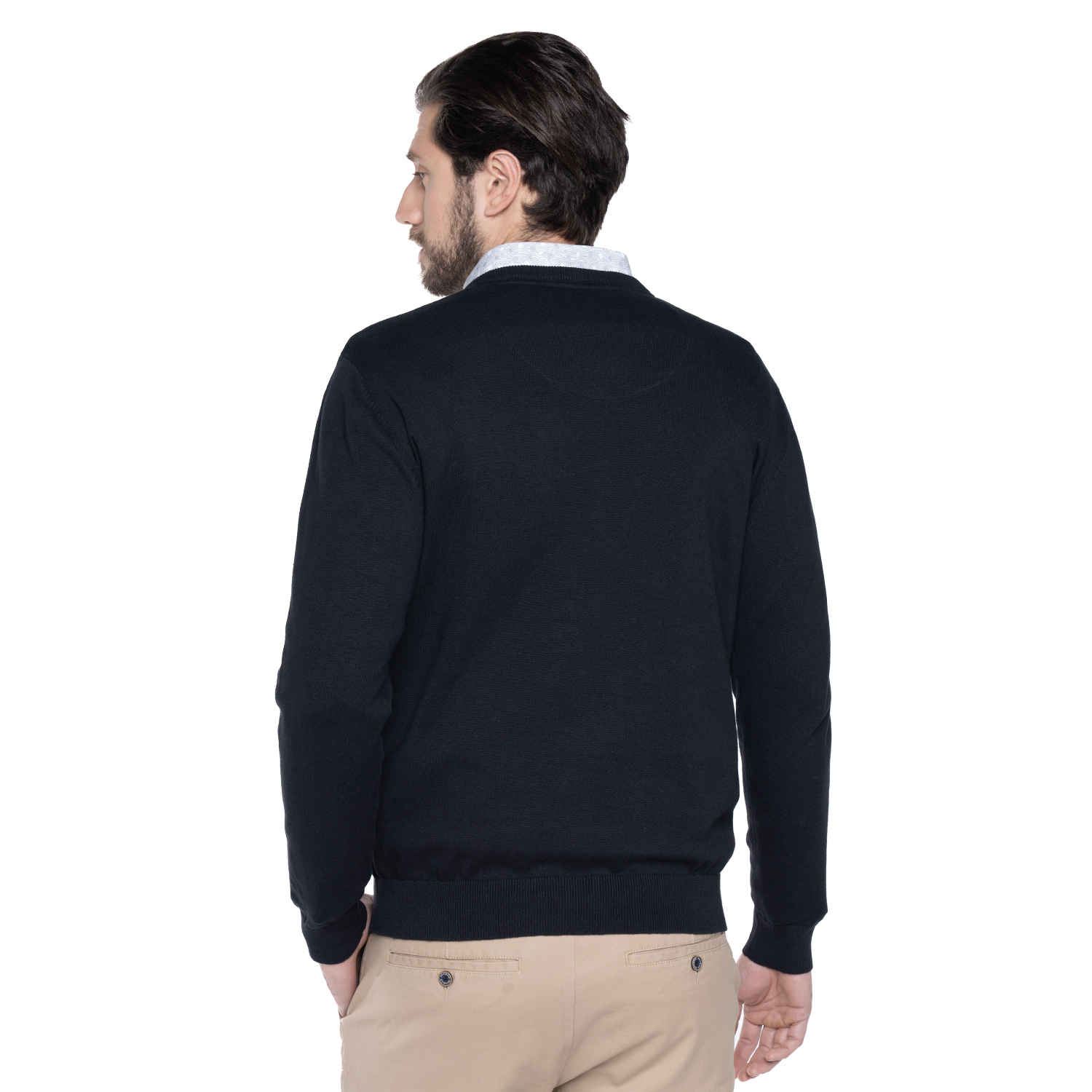 SWEATER HOMBRE CUELLO V VENECIA | NEGRO - 2