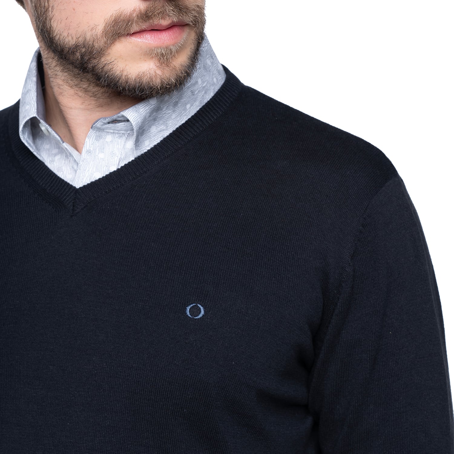 SWEATER HOMBRE CUELLO V VENECIA | NEGRO - 3