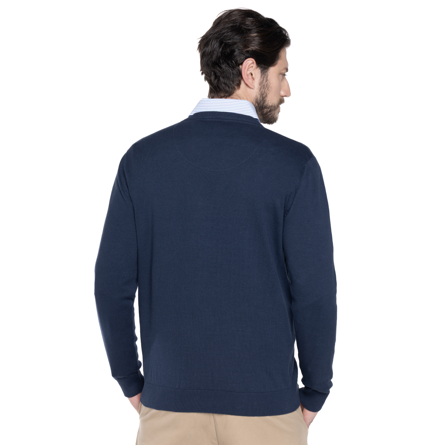 SWEATER HOMBRE CUELLO V VENECIA | AZUL MARINO - 2