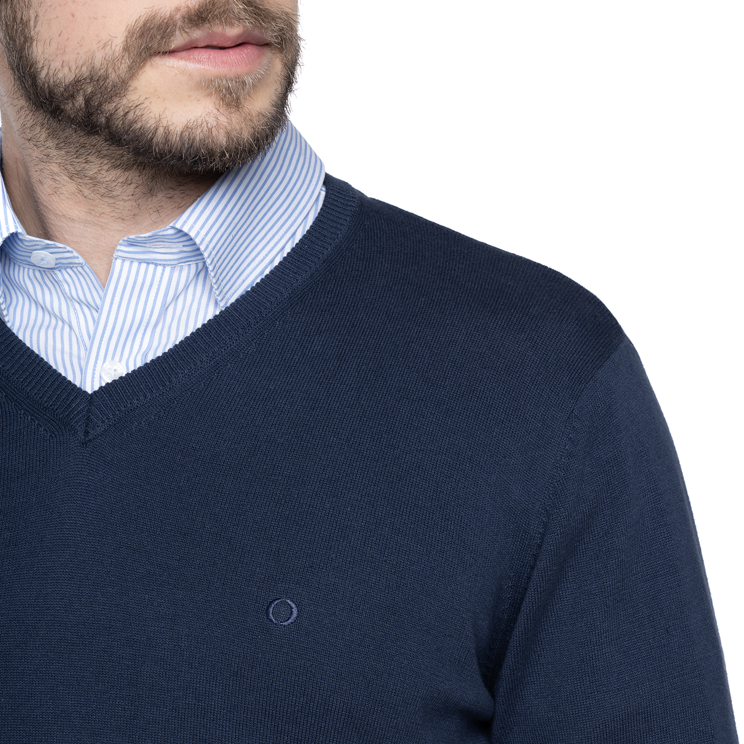 SWEATER HOMBRE CUELLO V VENECIA | AZUL MARINO - 3