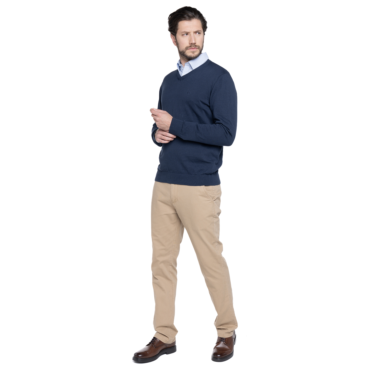 SWEATER HOMBRE CUELLO V VENECIA | AZUL MARINO - 4