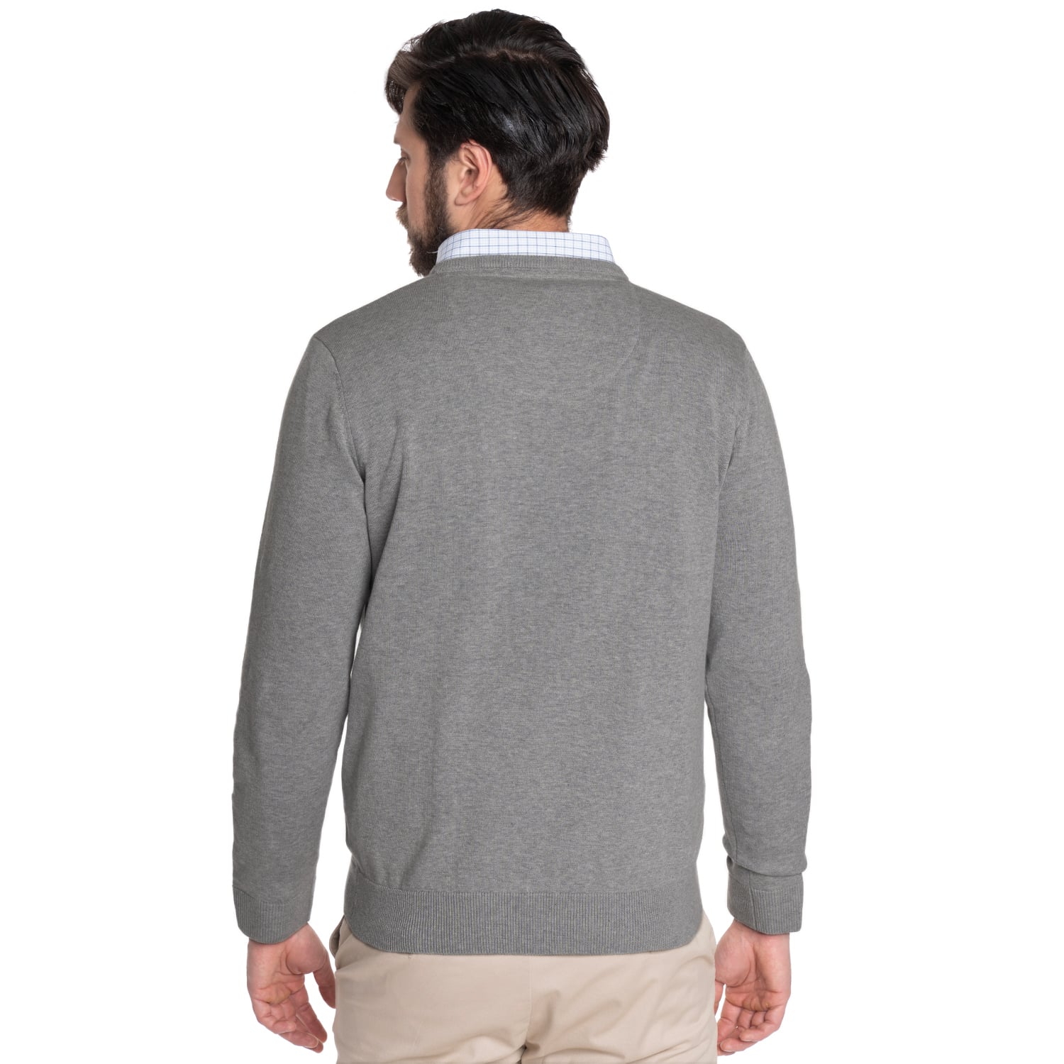 SWEATER HOMBRE CUELLO V VENECIA | GRIS - 2