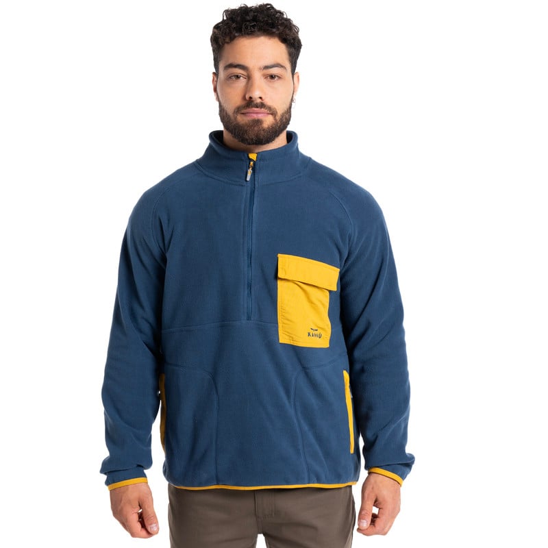 MEN'S PUELO 1/4 ZIP FLEECE | AZUL - 1