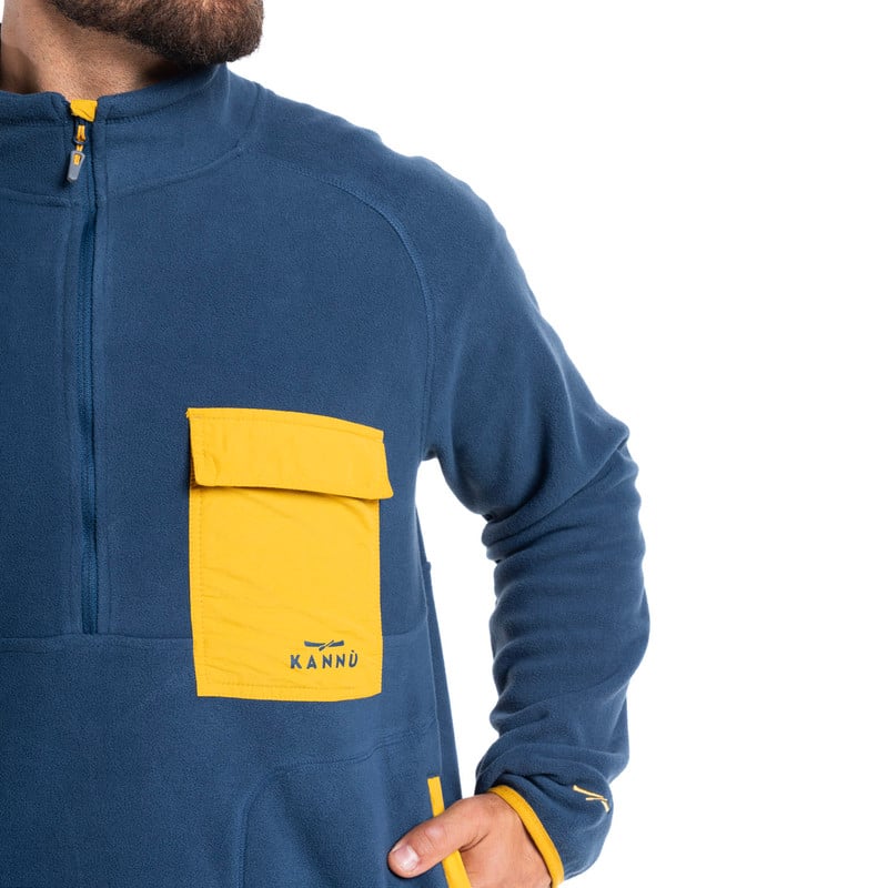 MEN'S PUELO 1/4 ZIP FLEECE | AZUL - 3
