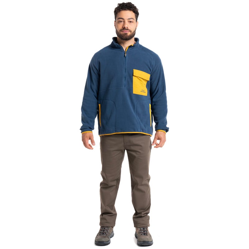 MEN'S PUELO 1/4 ZIP FLEECE | AZUL - 4
