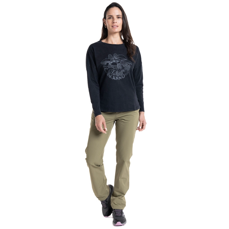 POLERA ESTAMPADA LIFESTYLE MUJER ML | EN COLOR NEGRO - 4