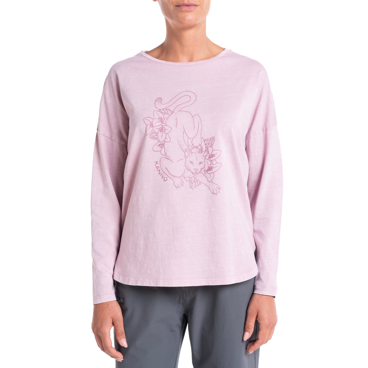 POLERA ESTAMPADA LIFESTYLE MUJER ML | ROSADO - 1