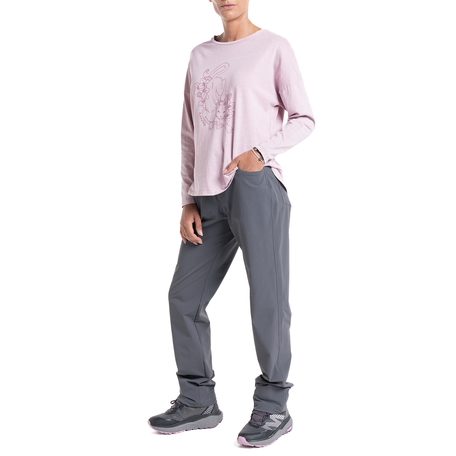 POLERA ESTAMPADA LIFESTYLE MUJER ML | ROSADO - 4