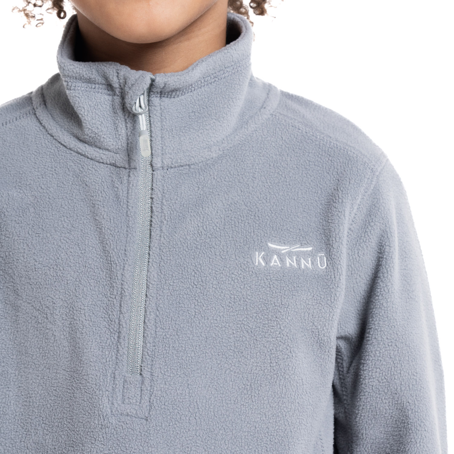POLAR VALLE DE LA LUNA HALF ZIPPER NIÑO | GRIS CLARO - 3