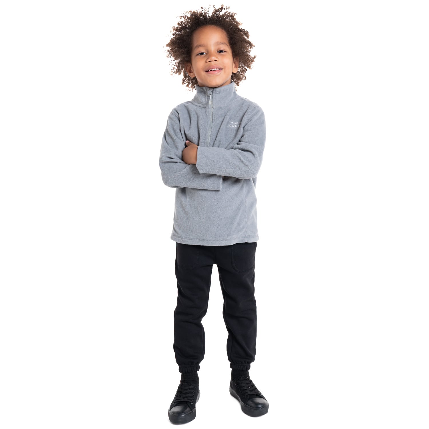 POLAR VALLE DE LA LUNA HALF ZIPPER NIÑO | GRIS CLARO - 4