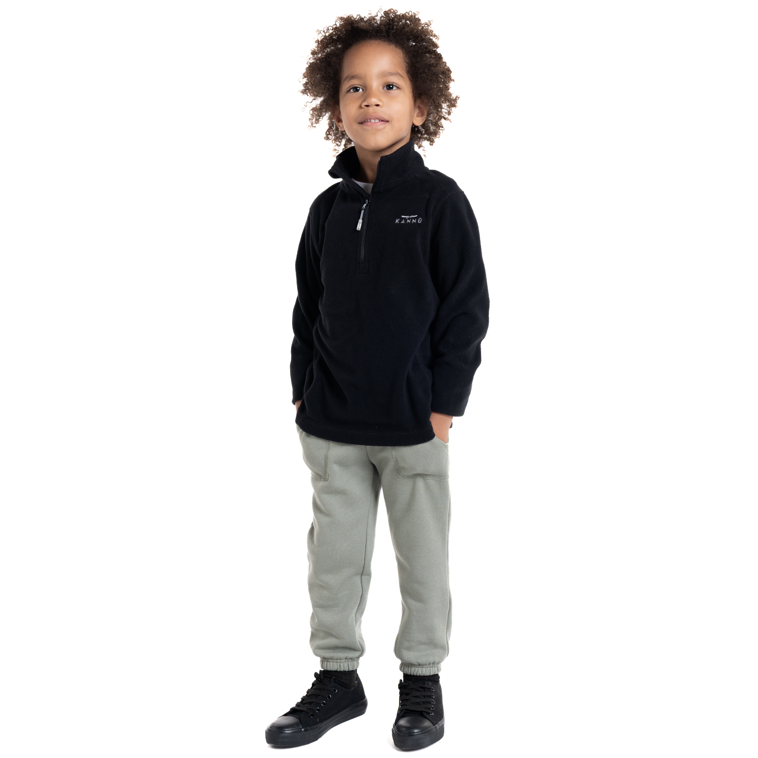 POLAR VALLE DE LA LUNA HALF ZIPPER NIÑO | NEGRO - 4