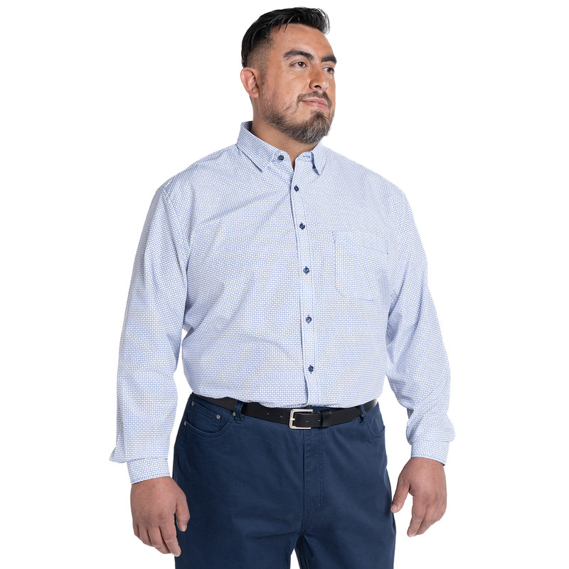 CAMISA FANTASIA ESTAMPADA REGULAR FIT | AZUL - 1