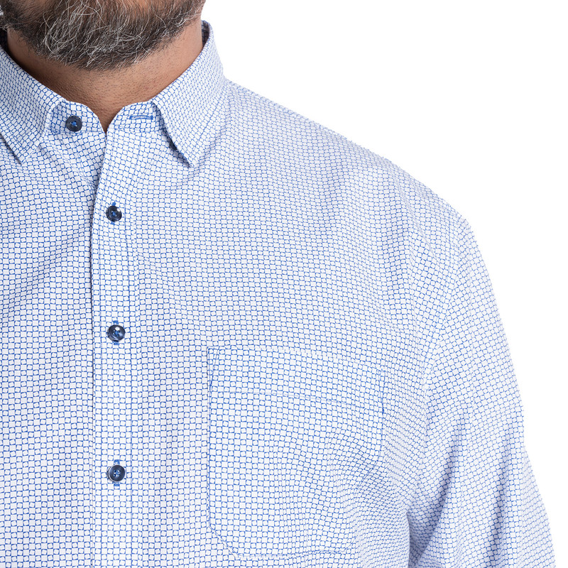 CAMISA FANTASIA ESTAMPADA REGULAR FIT | AZUL - 3