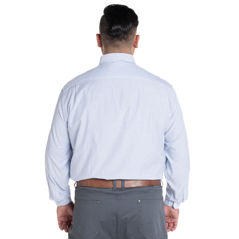 CAMISA OXFORD LISTADA REGULAR FIT | AZUL CLARO - 2