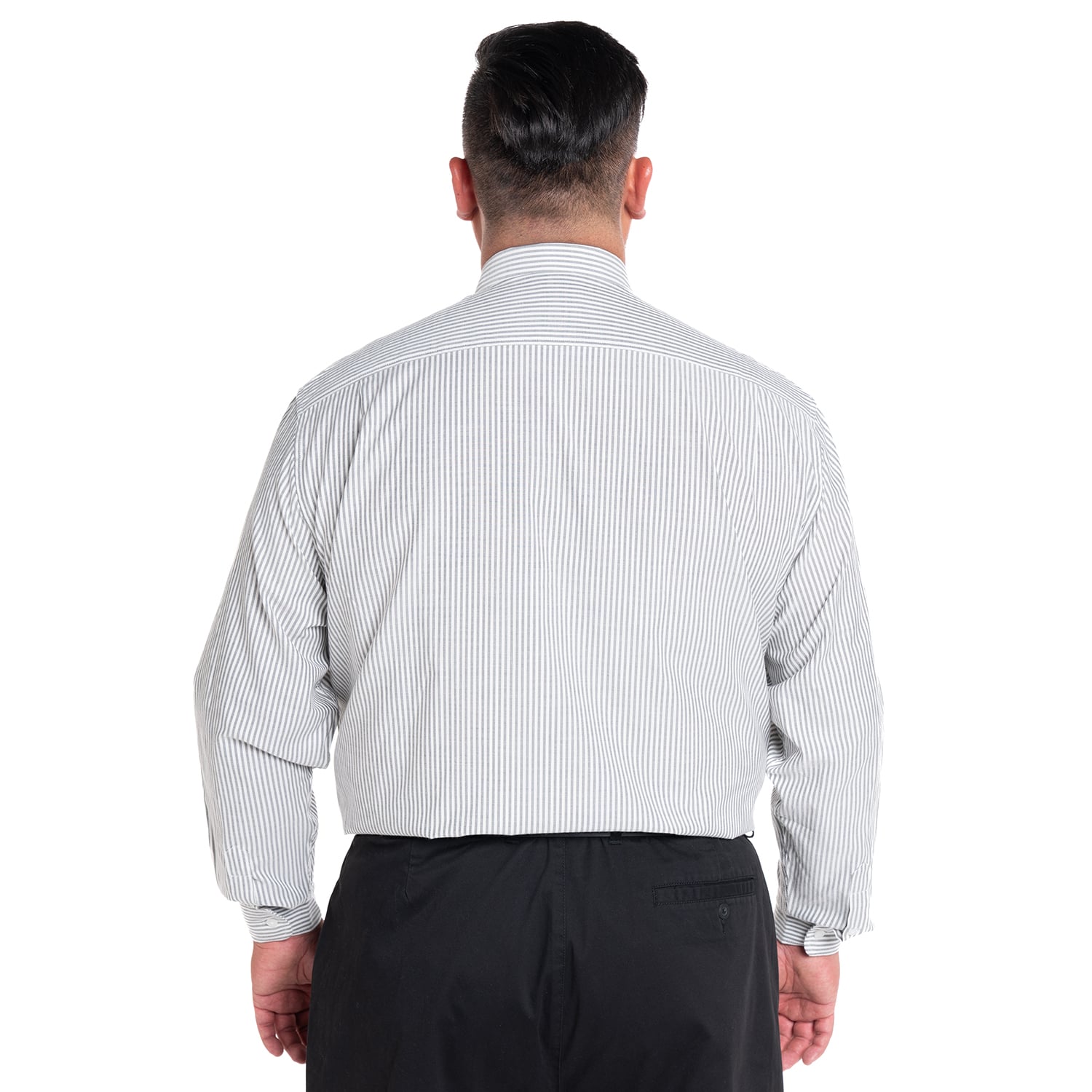 CAMISA OXFORD LISTADA REGULAR FIT | NEGRO - 2