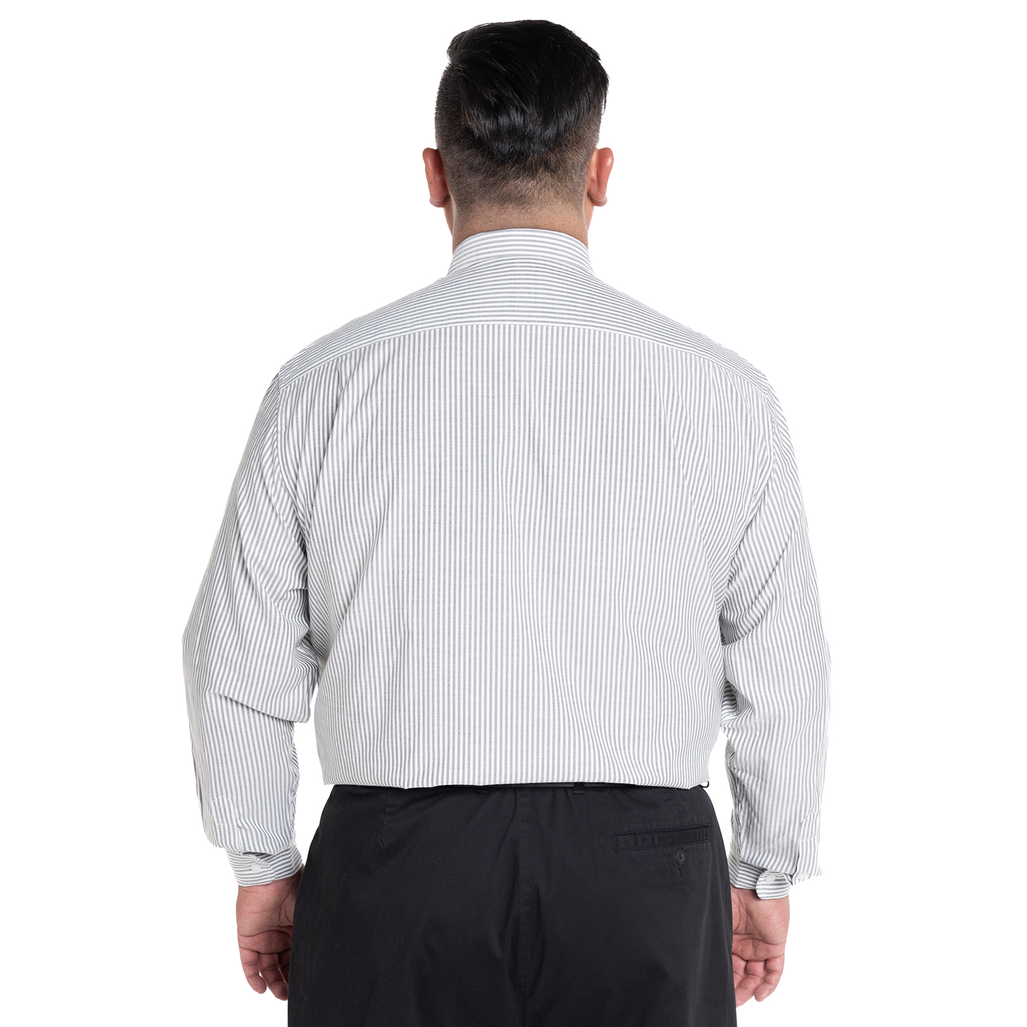 CAMISA OXFORD LISTADA REGULAR FIT | NEGRO - 2
