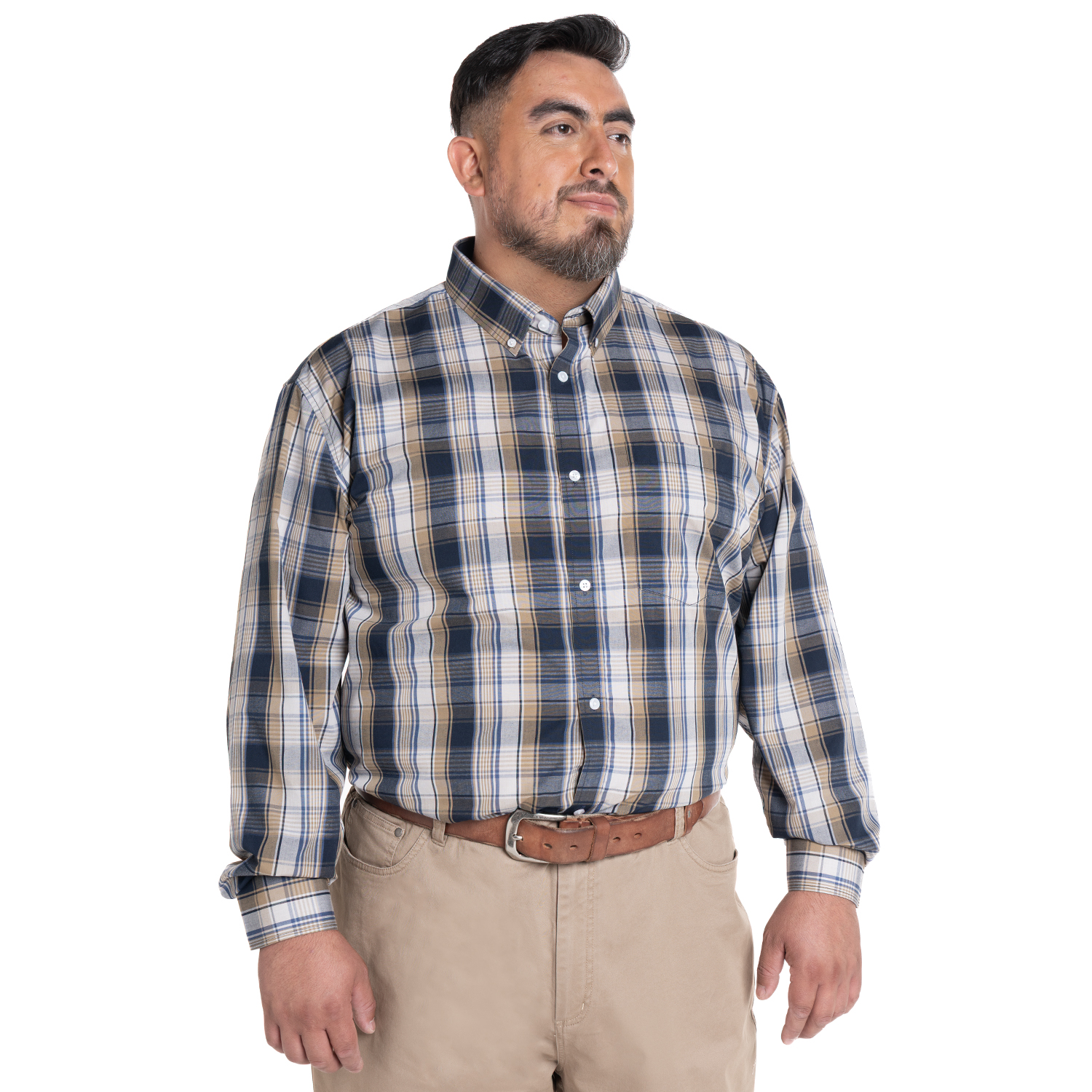 CAMISA FANTASIA PREMIUM REGULAR FIT | OCRE - 1