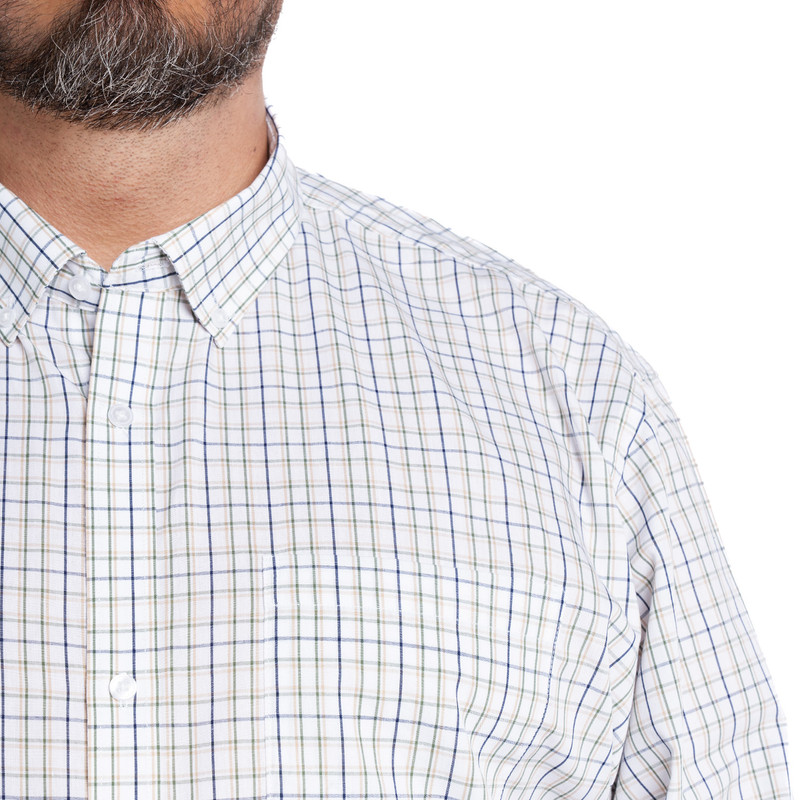 CAMISA FANTASÍA CUADRO CLÁSICO REGULAR FIT | AZUL - 4
