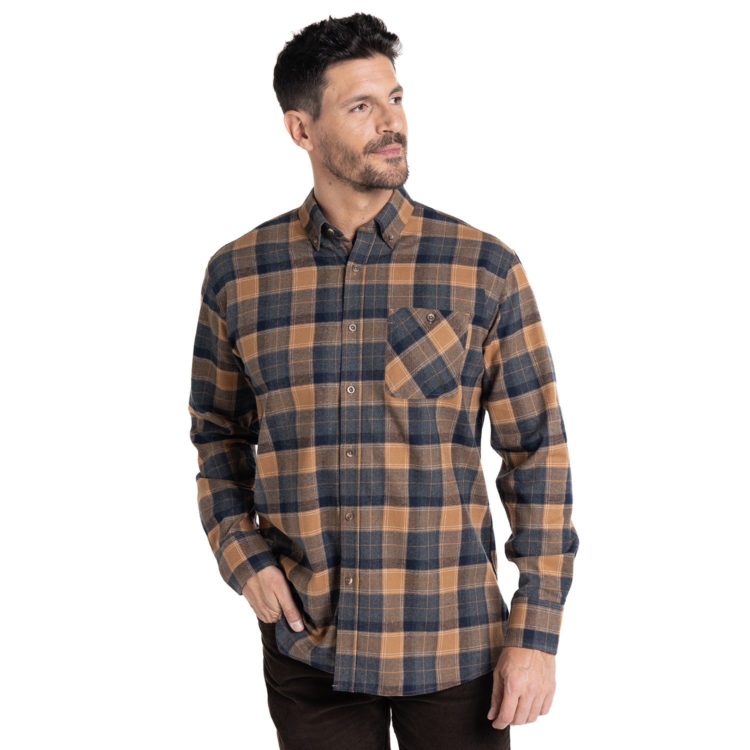 CAMISA VILLELA FANTASIA REGULAR FIT | OCRE - 5