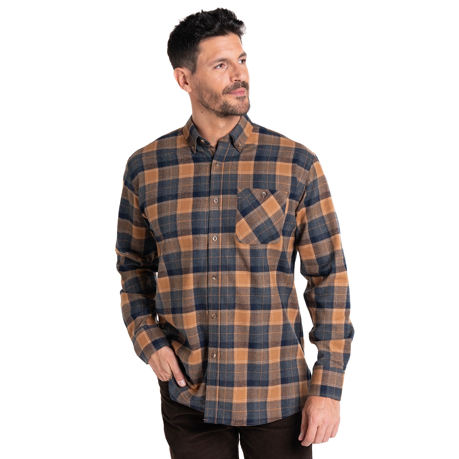 CAMISA VILLELA FANTASIA REGULAR FIT | OCRE - 5