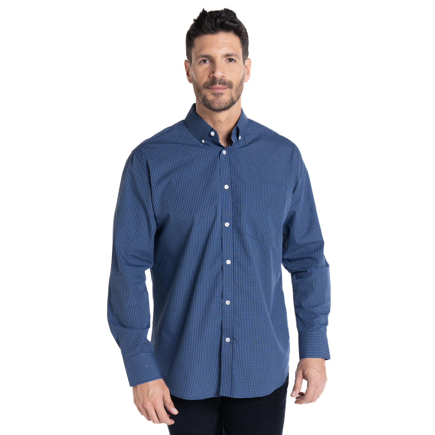 CAMISA FANTASIA PREMIUM REGULAR FIT | AZUL CLARO - 5