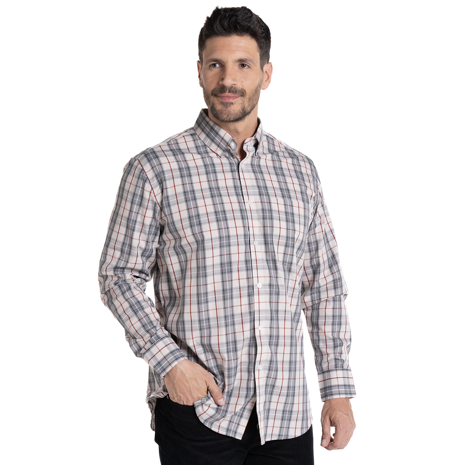 CAMISA FANTASIA PREMIUM REGULAR FIT | CREMA - 5