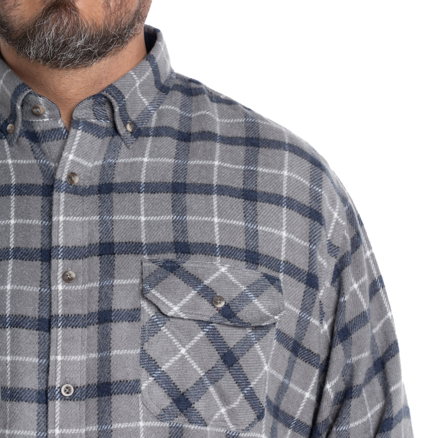 CAMISA LEÑADORA SPECIAL FIT | GRIS CLARO - 3
